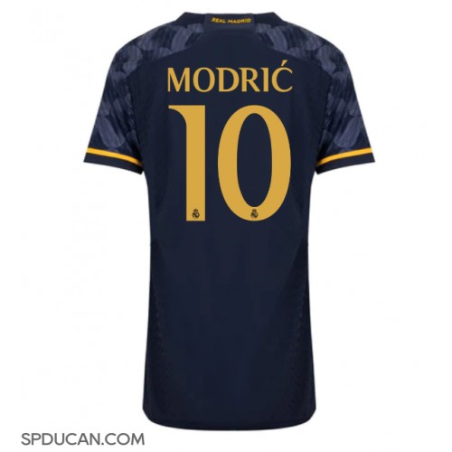 Zenski Nogometni Dres Real Madrid Luka Modric #10 Gostujuci 2023-24 Kratak Rukav